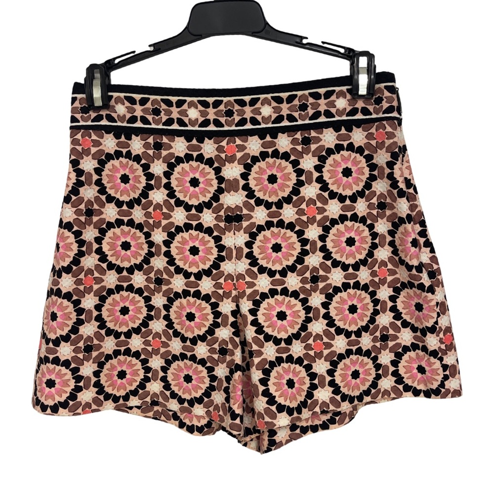Kate Spade “Live Colorful” Boho Patterned High Waisted Shorts Women's 2